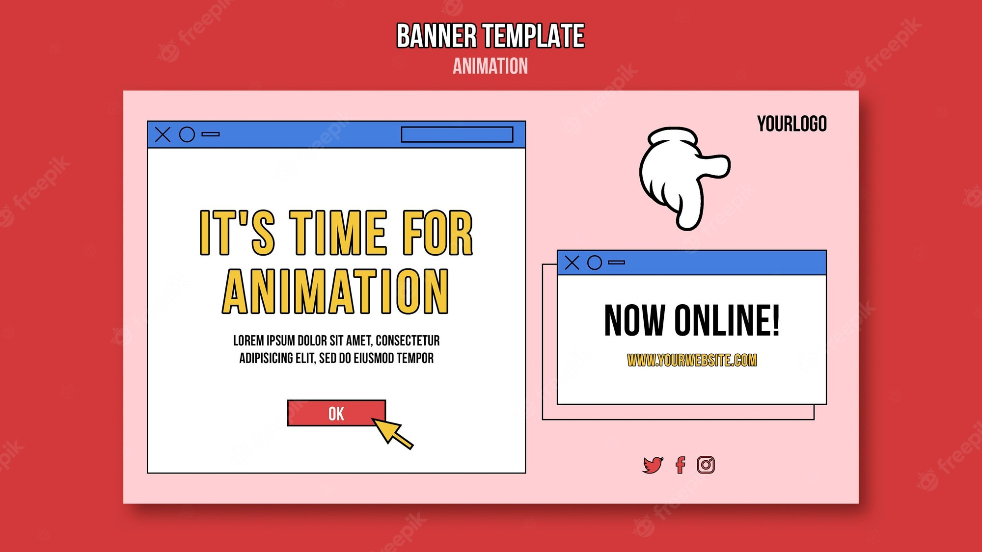 Bilder – Animiertes Banner  Gratis Vektoren, Fotos und PSDs For Animated Banner Template
