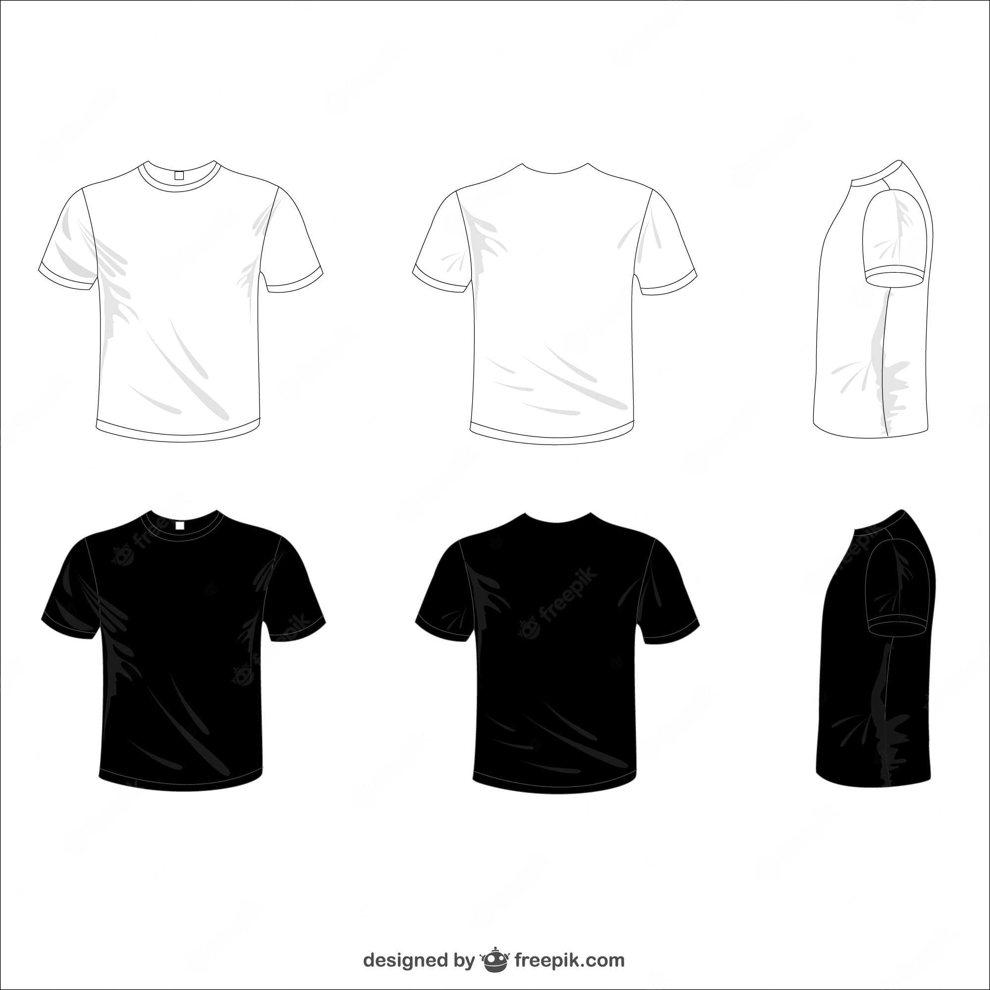 Bilder – T Shirt Schwarz  Gratis Vektoren, Fotos Und PSDs Intended For Blank T Shirt Design Template Psd