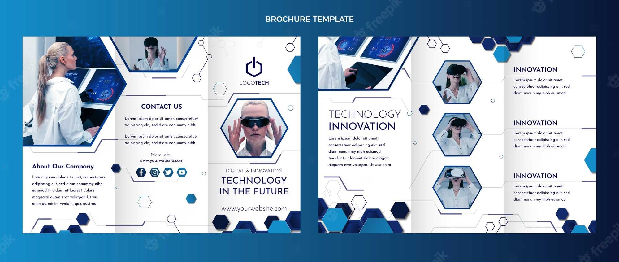 Bilder – Technology Brochure Template  Gratis Vektoren, Fotos Und  In Technical Brochure Template