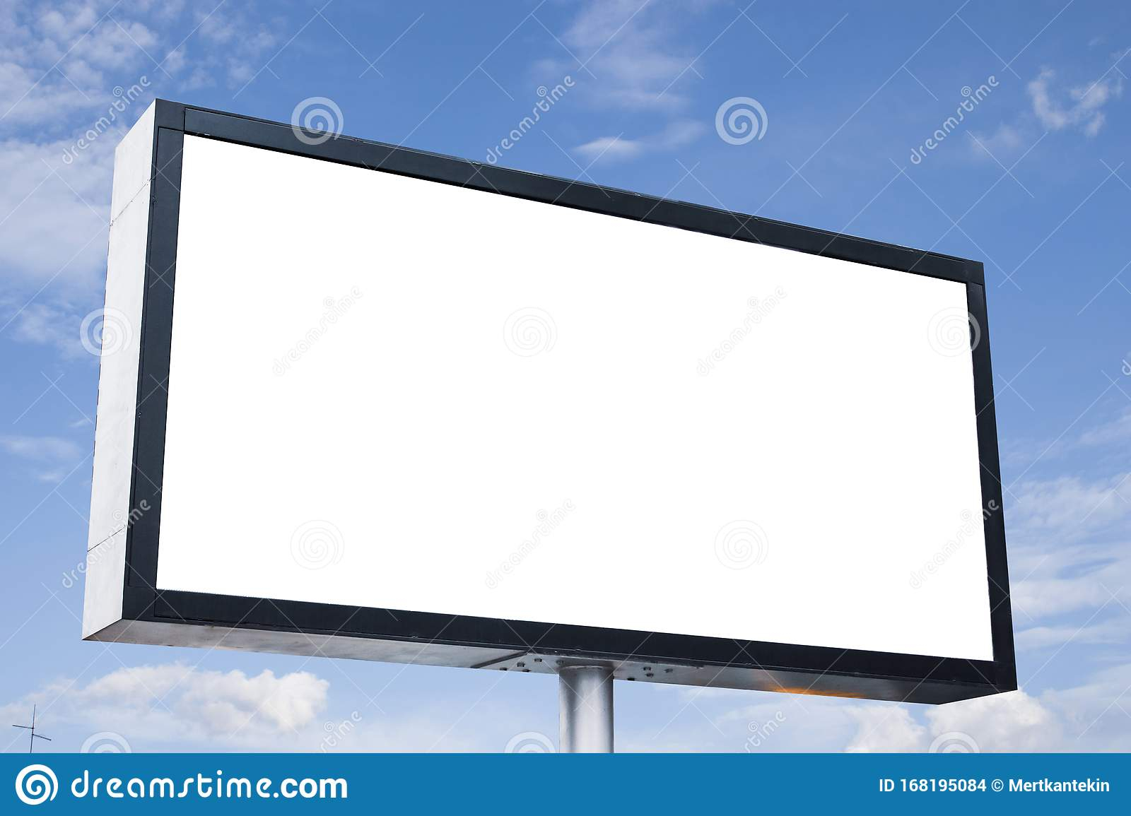 Billboard Mockup, Advertising Template, Empty Frame Copy Space  Inside Street Banner Template