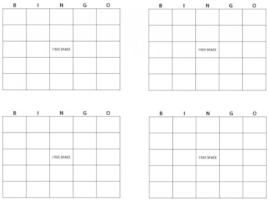 Bingo Card Template  Bingo Template Inside Blank Bingo Template Pdf