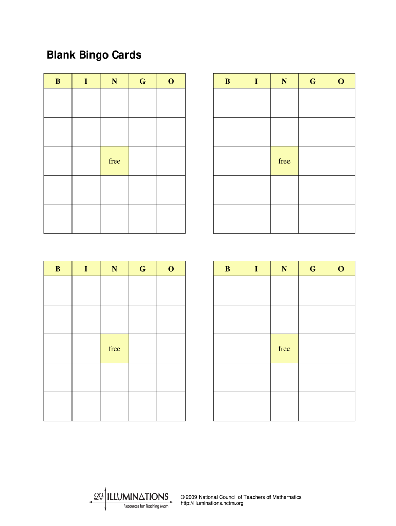 bingo template: Fill out & sign online  DocHub Pertaining To Blank Bingo Template Pdf