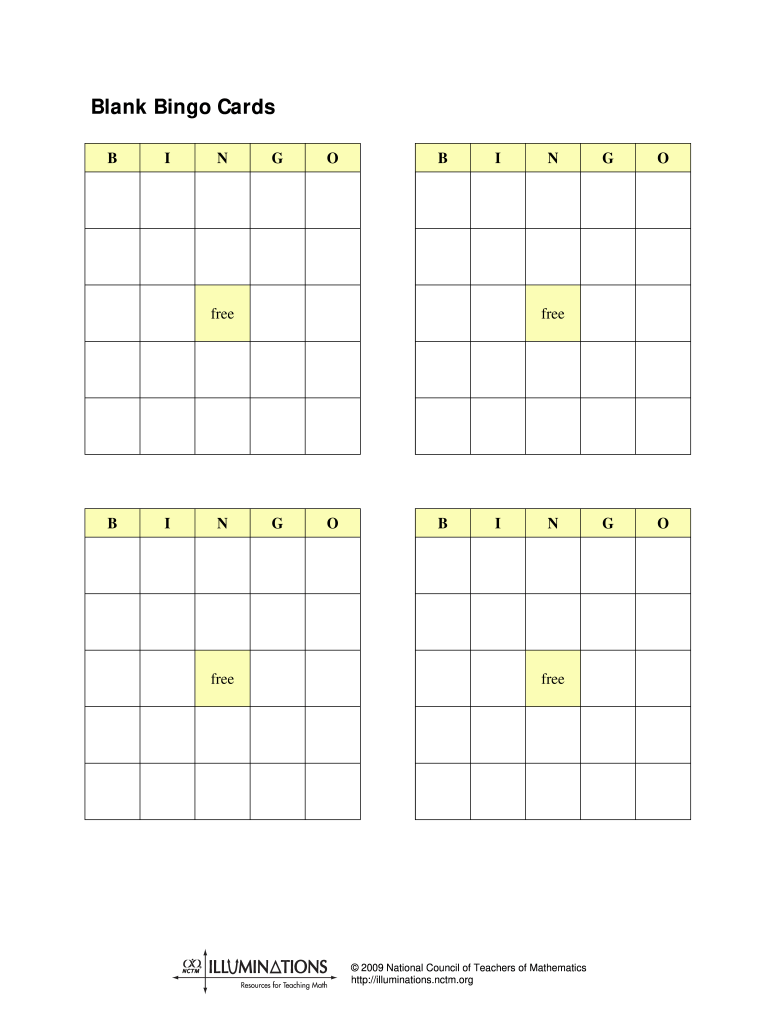 Bingo Template: Fill Out & Sign Online  DocHub Pertaining To Blank Bingo Template Pdf