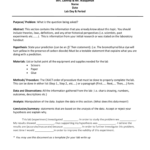 Biology Lab Report Template Intended For Biology Lab Report Template