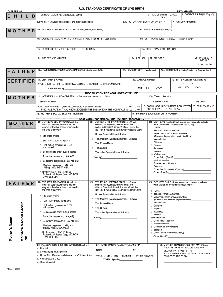 Birth Certificate Maker - Fill Online, Printable, Fillable, Blank  With Fake Birth Certificate Template