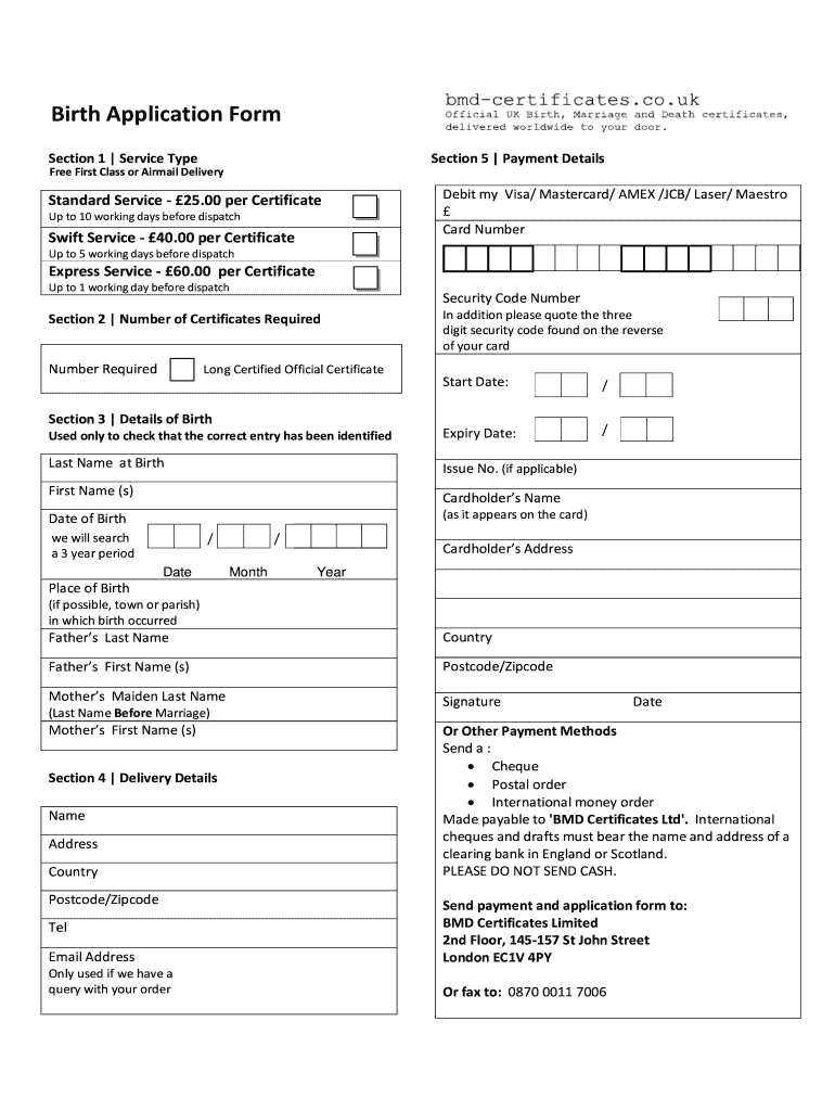 Birth Certificate Template – Fill Online, Printable, Fillable  For Birth Certificate Template Uk