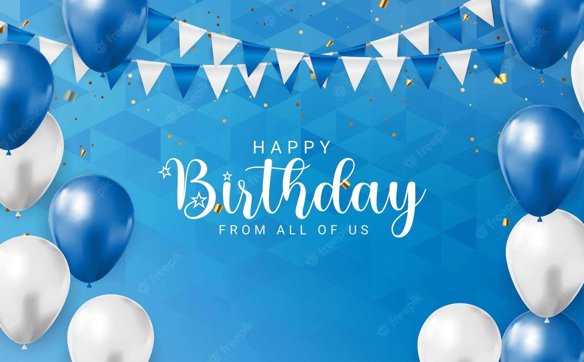 Birthday Banner Vectors & Illustrations For Free Download  Freepik Inside Free Happy Birthday Banner Templates Download