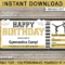 Birthday Gymnastics Camp Ticket Template
