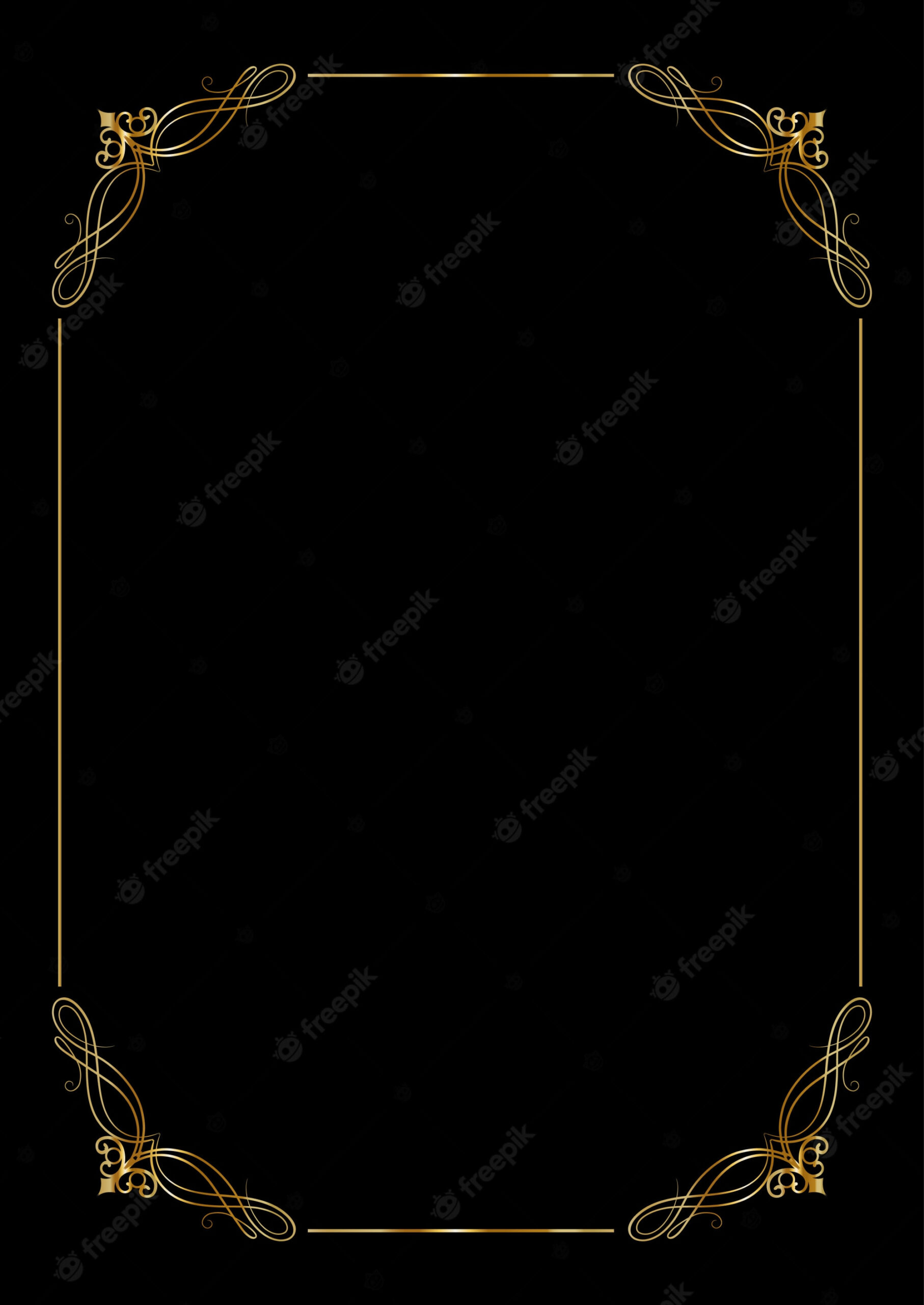 Black Gold Invitation Images  Free Vectors, Stock Photos & PSD Within Blank Templates For Invitations