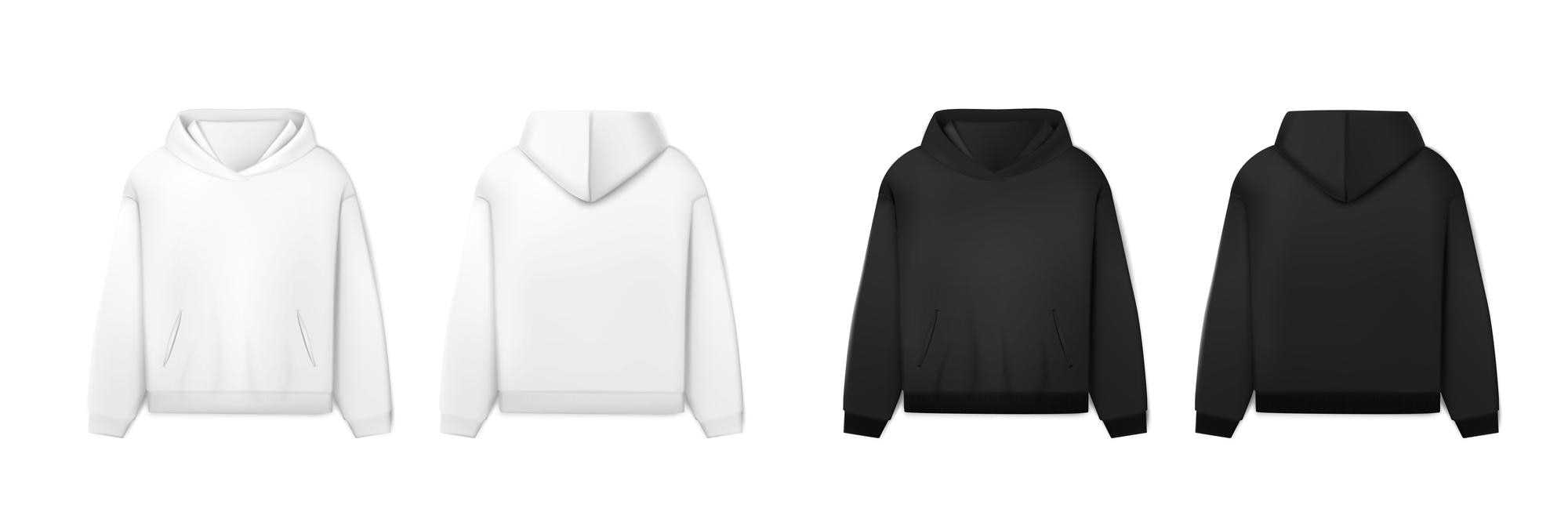 Black Hoodie Mockup Vectors & Illustrations For Free Download  Regarding Blank Black Hoodie Template