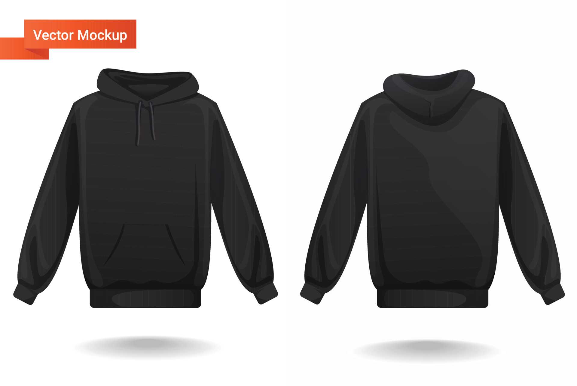 Black Hoodie Template Vector Art, Icons, and Graphics for Free  With Regard To Blank Black Hoodie Template