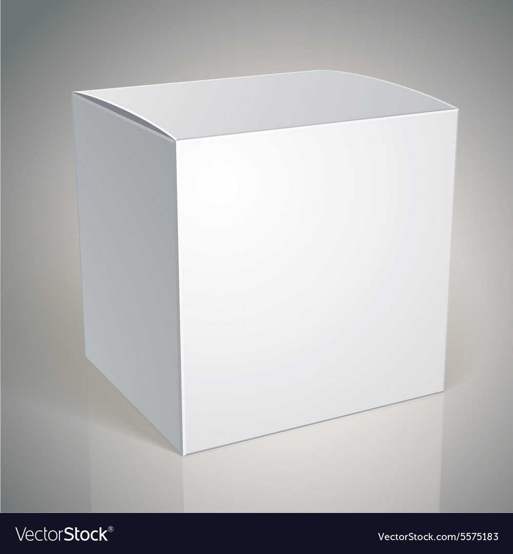 Blank box template for your package design put Vector Image Within Blank Packaging Templates