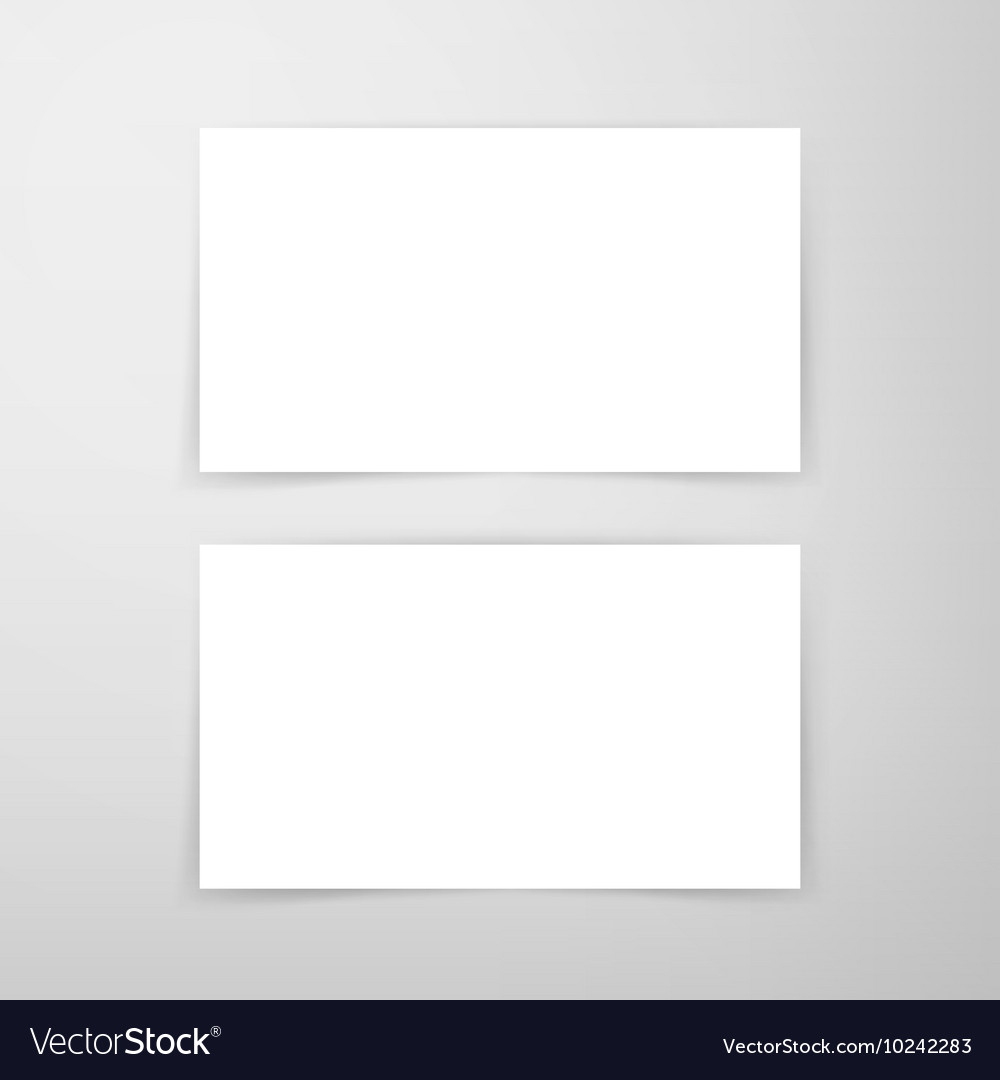 Blank business card mockup Royalty Free Vector Image With Blank Business Card Template Download