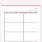 Blank Calendar Printable Print At Home Blank Calendar – Etsy