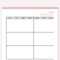 Blank Calendar Printable Print At Home Blank Calendar – Etsy