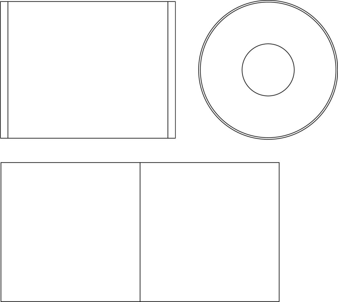 Blank CD DVD Cover Template 10 Vector Art At Vecteezy Inside Blank Cd Template Word