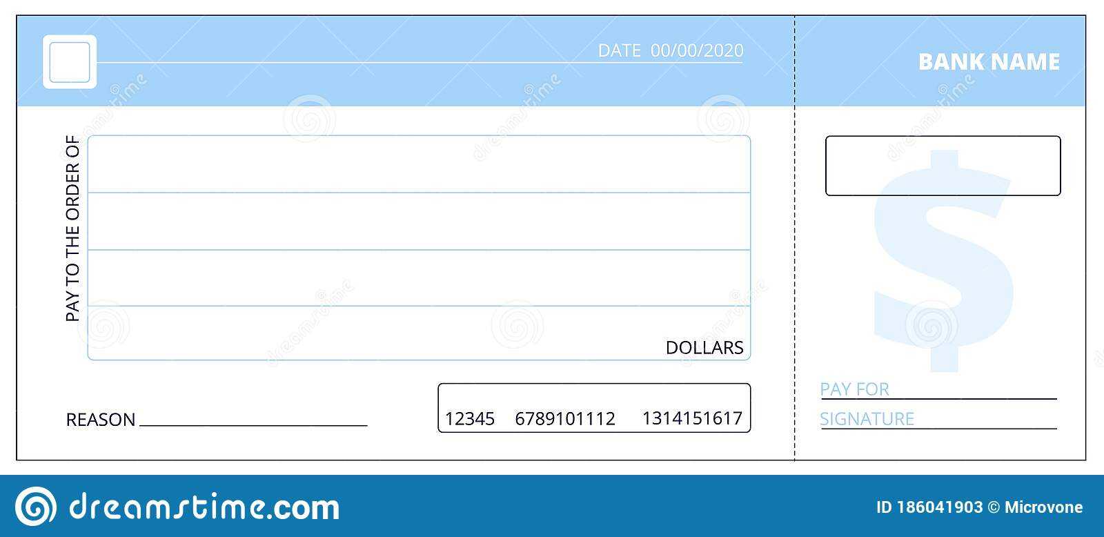 Blank Check Template
