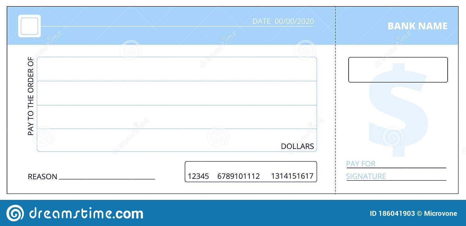 Blank Check Template