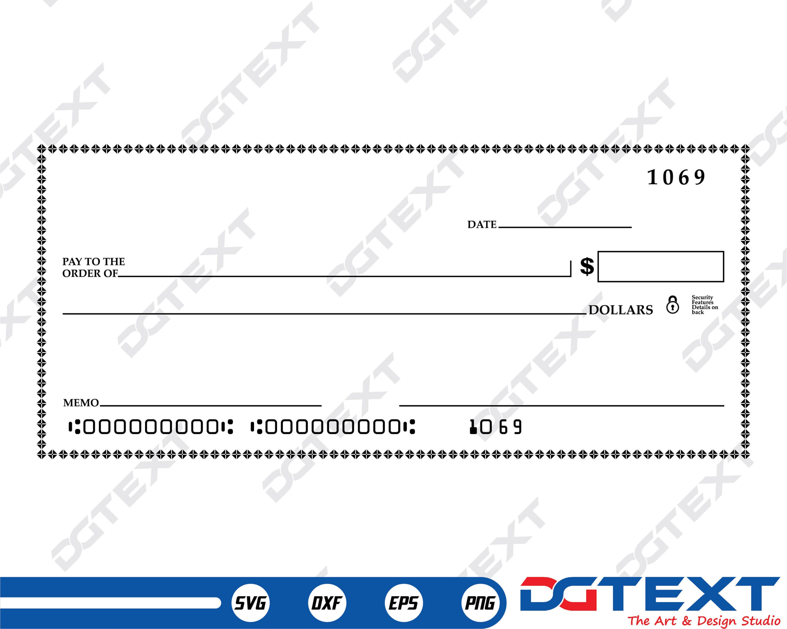 Blank Check Template - Etsy