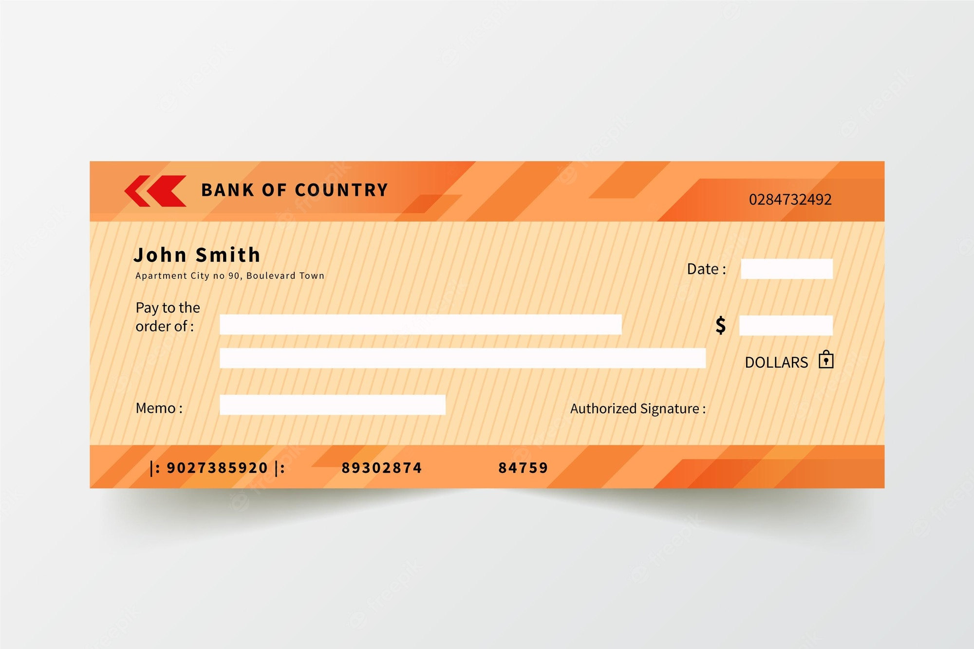Blank Check Template Vectors & Illustrations For Free Download  For Fun Blank Cheque Template