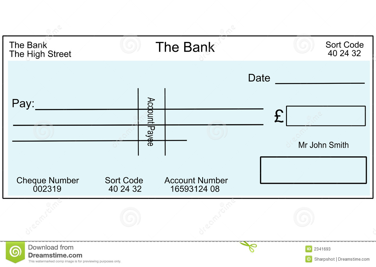 Blank Cheque Stock Illustrations – 10,3100 Blank Cheque Stock  For Fun Blank Cheque Template