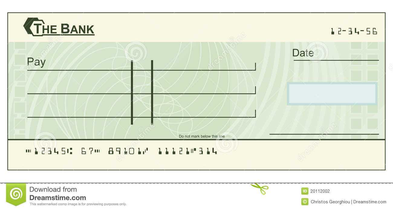 Blank Cheque Stock Illustrations – 10,3100 Blank Cheque Stock  In Fun Blank Cheque Template