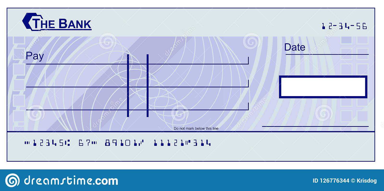 Blank Cheque Stock Illustrations – 10,3100 Blank Cheque Stock  Pertaining To Blank Cheque Template Uk