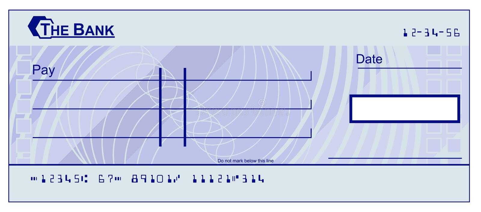 Blank Cheque Stock Illustrations – 10,3100 Blank Cheque Stock  With Blank Cheque Template Download Free