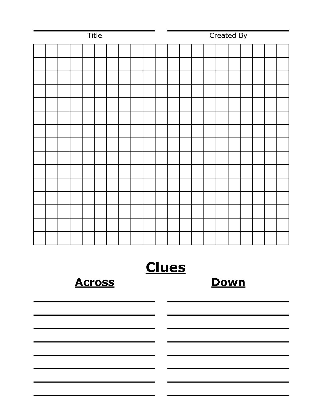 Blank Crossword Puzzle, Buy Now, Shop, 10% OFF, Www.chocomuseo