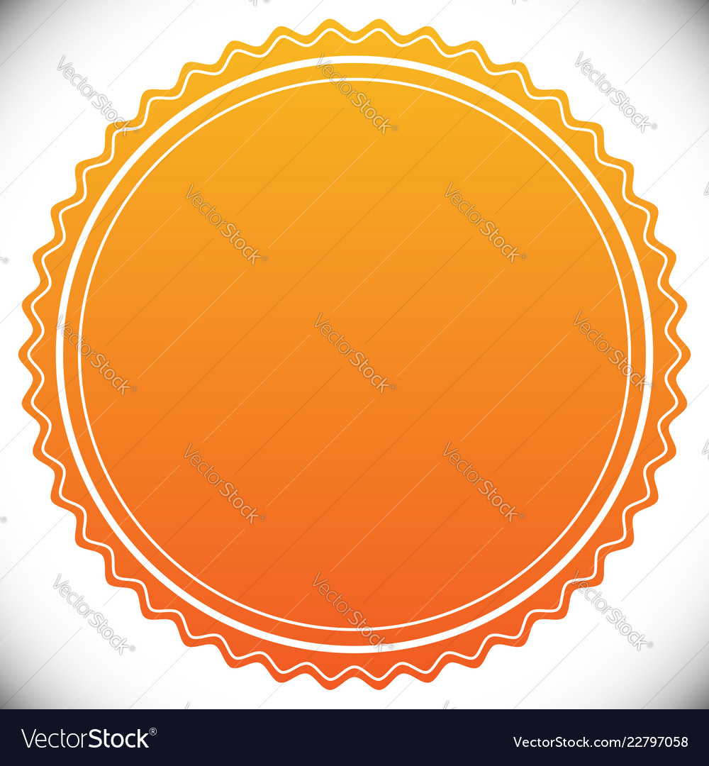 Blank Empty Stamp Seal Or Badge Template Vector Image Within Blank Seal Template