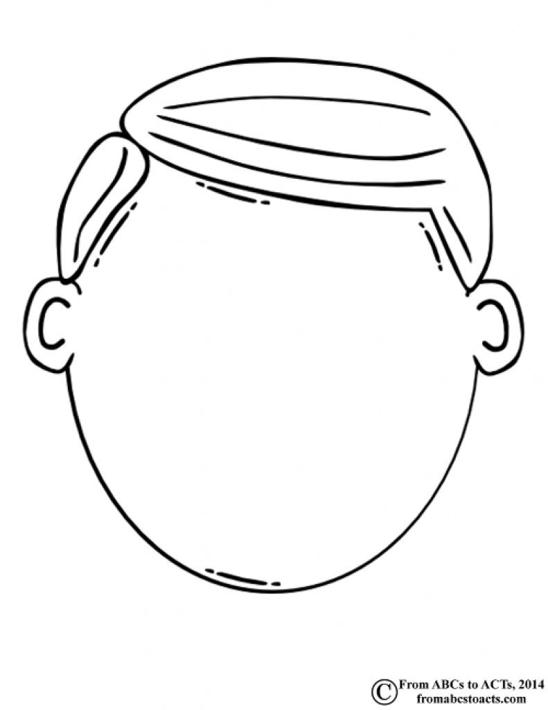 Blank Face Coloring Page – Coloring Home Pertaining To Blank Face Template Preschool