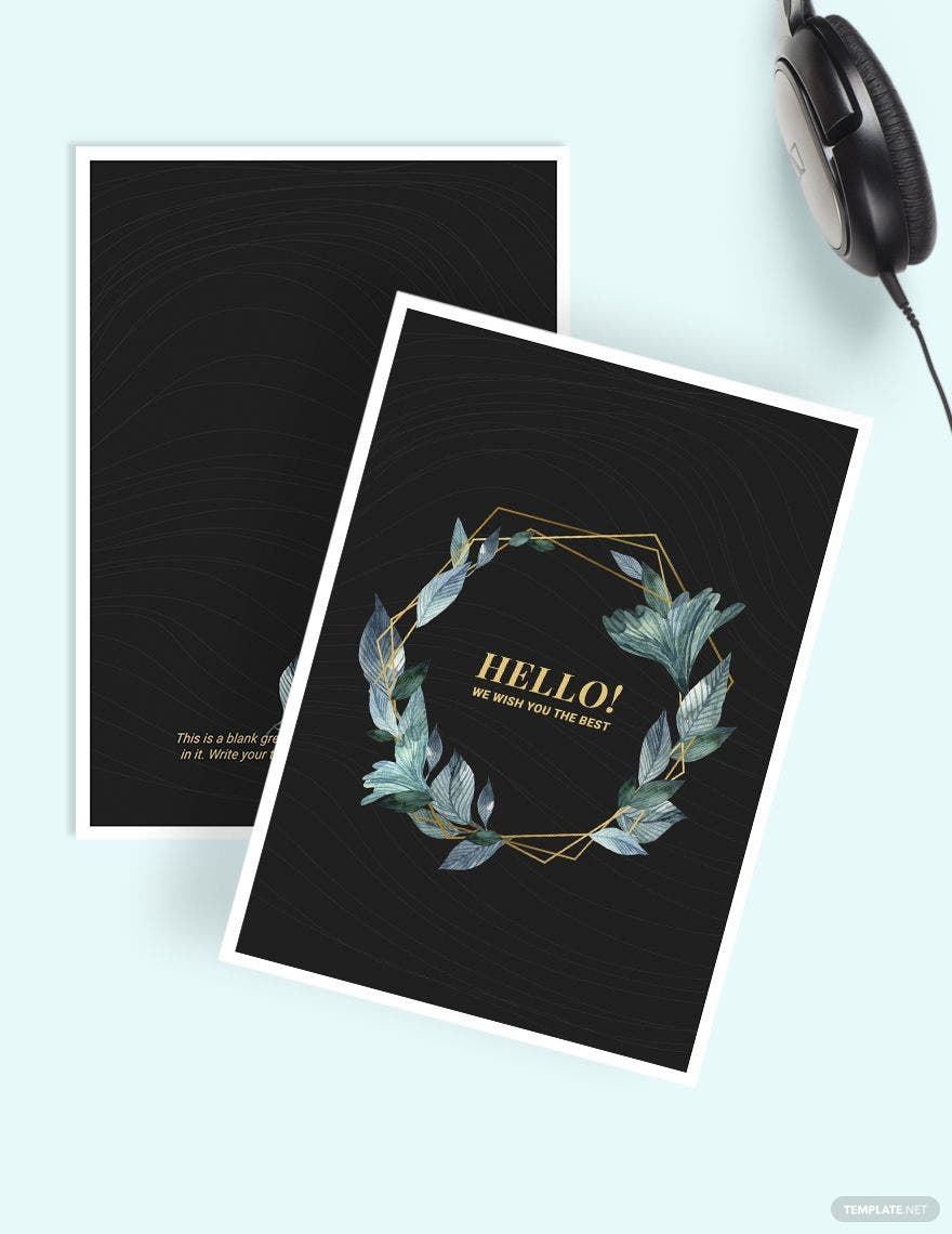 Blank Greeting Card Template – Illustrator, Word, Apple Pages, PSD  Within Free Blank Greeting Card Templates For Word