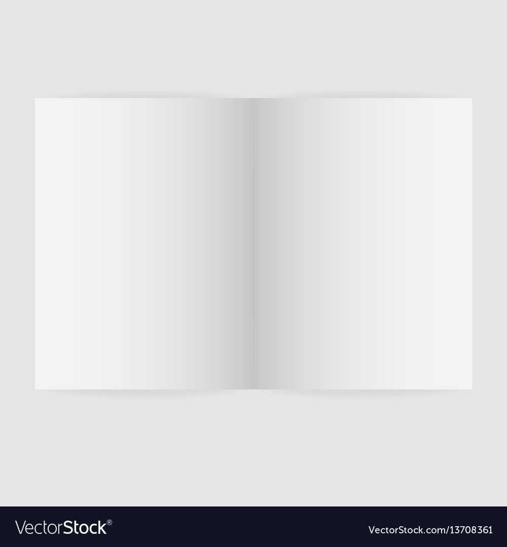 Blank magazine spread template Royalty Free Vector Image For Blank Magazine Spread Template