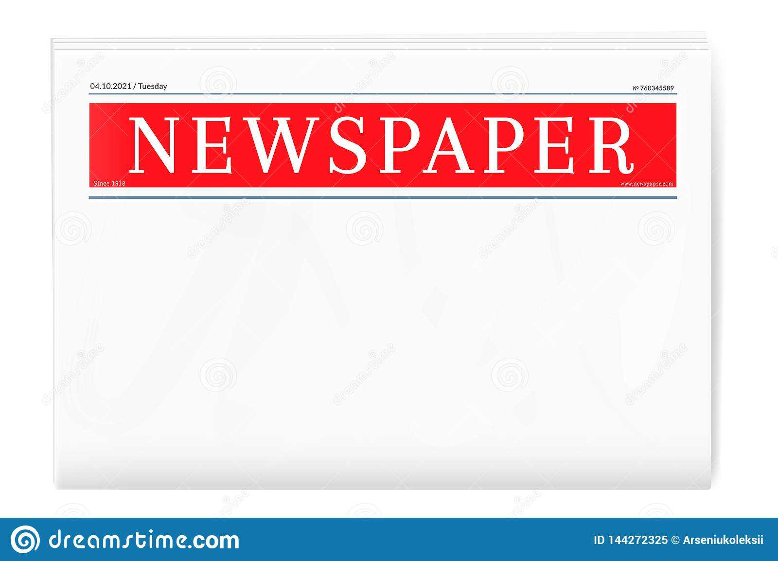 Blank newspaper template. stock vector Blank newspaper template. stock vector