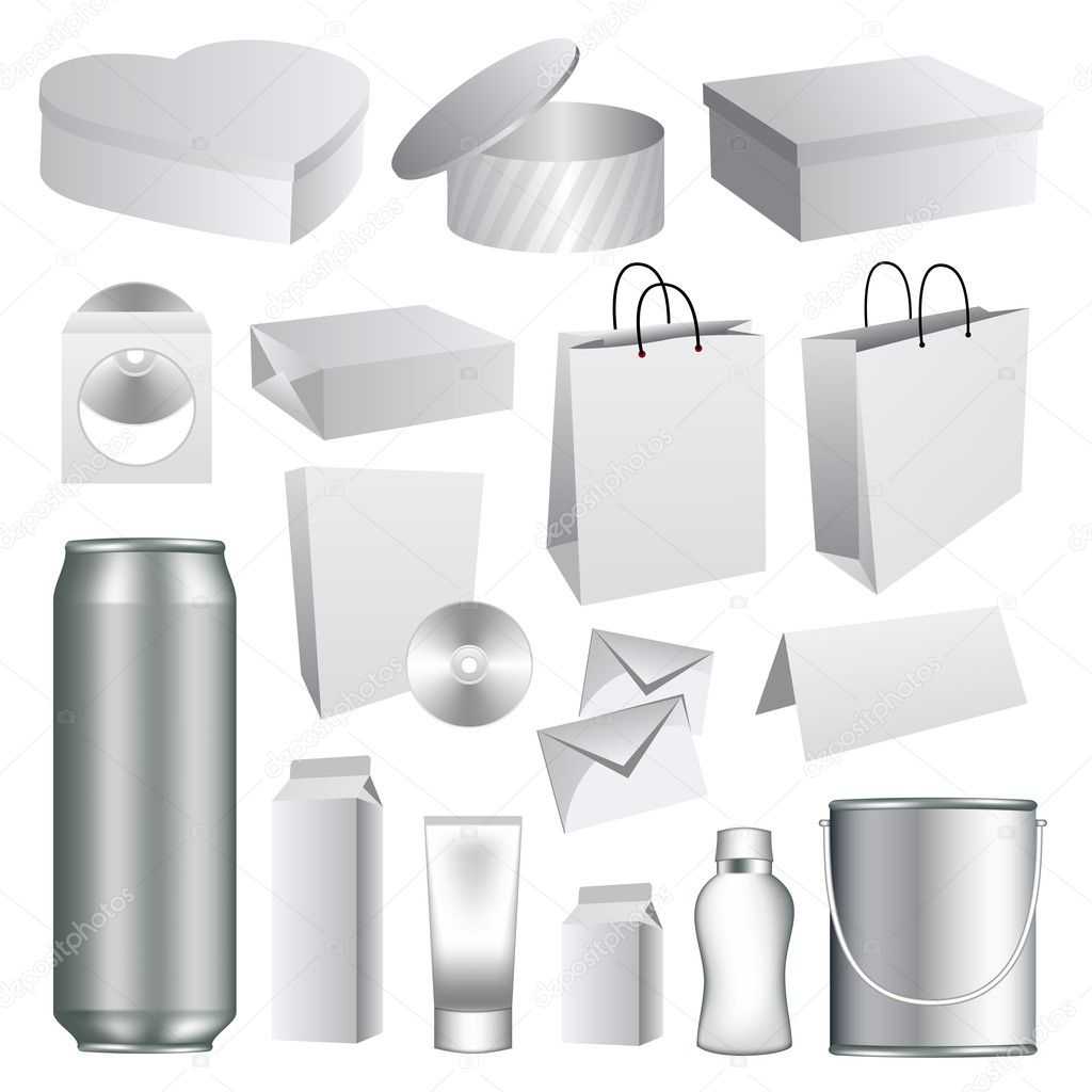 Blank packaging templates collection Stock Vector Image by  Throughout Blank Packaging Templates