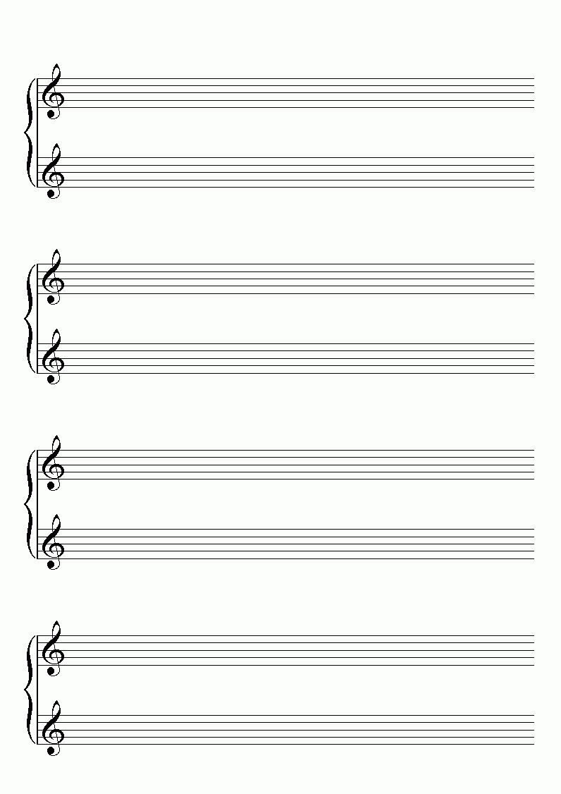 Blank Piano Sheet Music Intended For Blank Sheet Music Template For Word