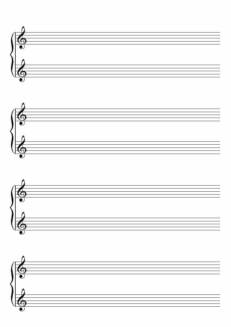 Blank Piano Sheet Music Intended For Blank Sheet Music Template For Word