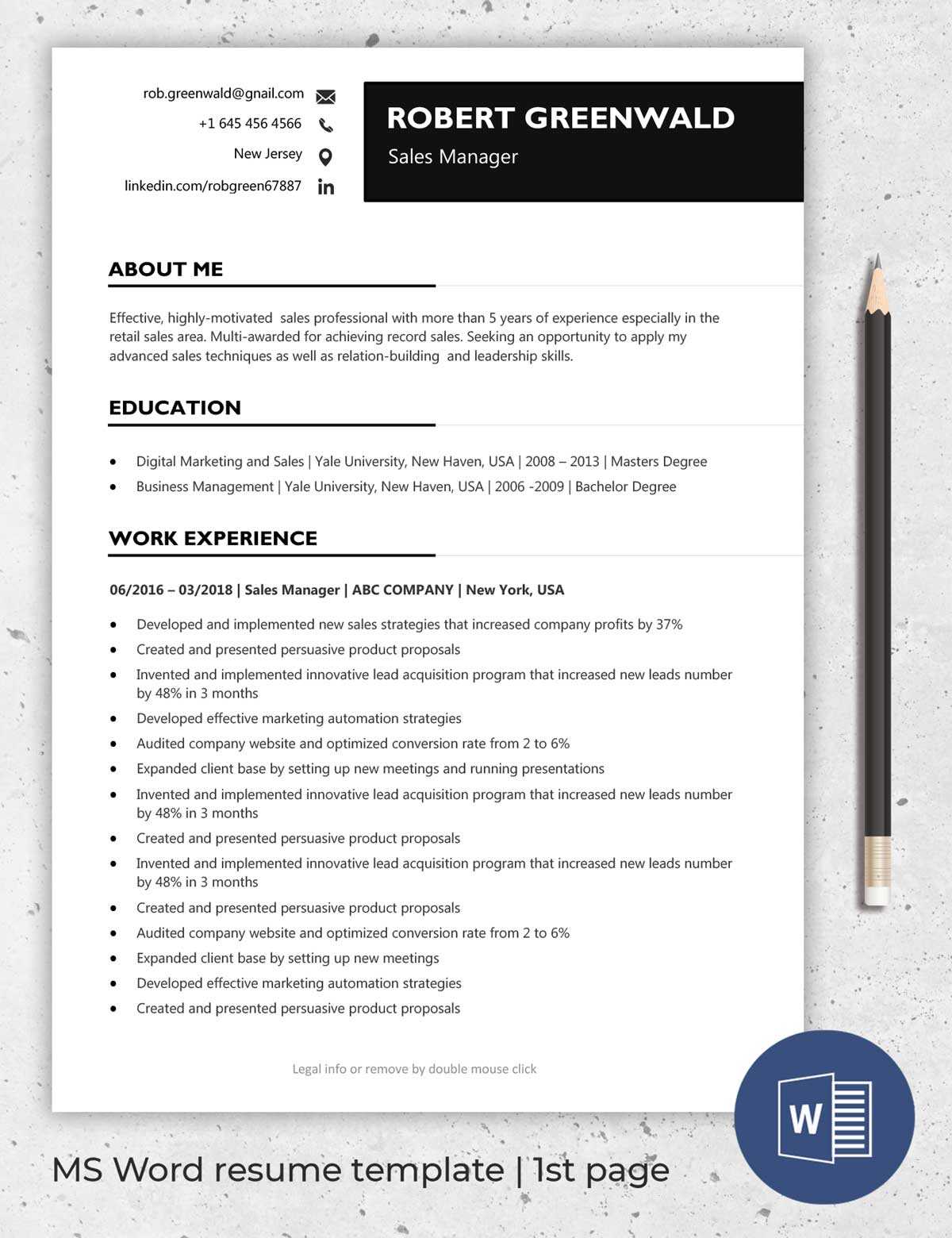 Blank Resume Template Word  Download And Edit In Minutes Inside Free Blank Cv Template Download