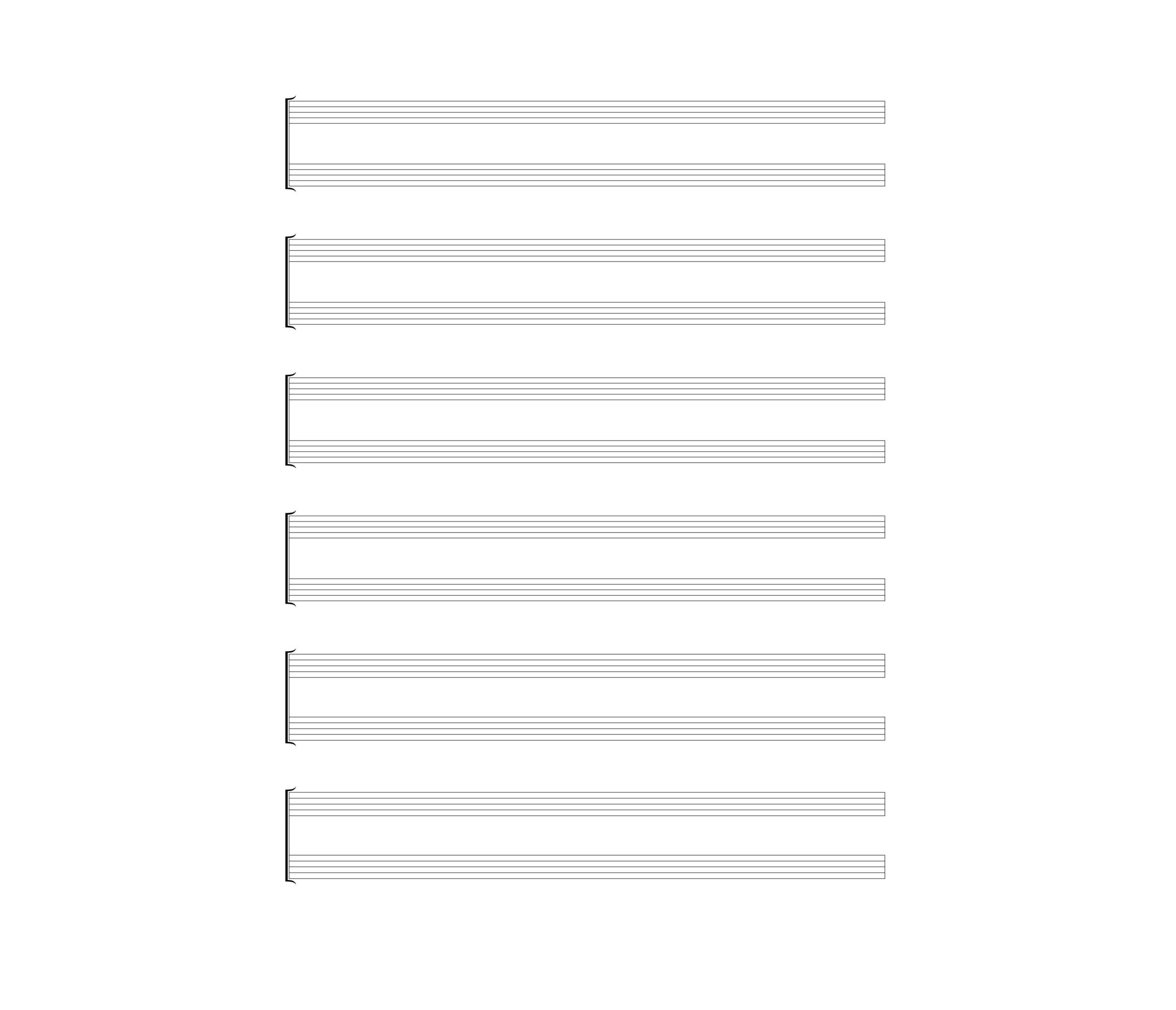 Blank Sheet Music in PDF—Free for Download  Smallpdf In Blank Sheet Music Template For Word