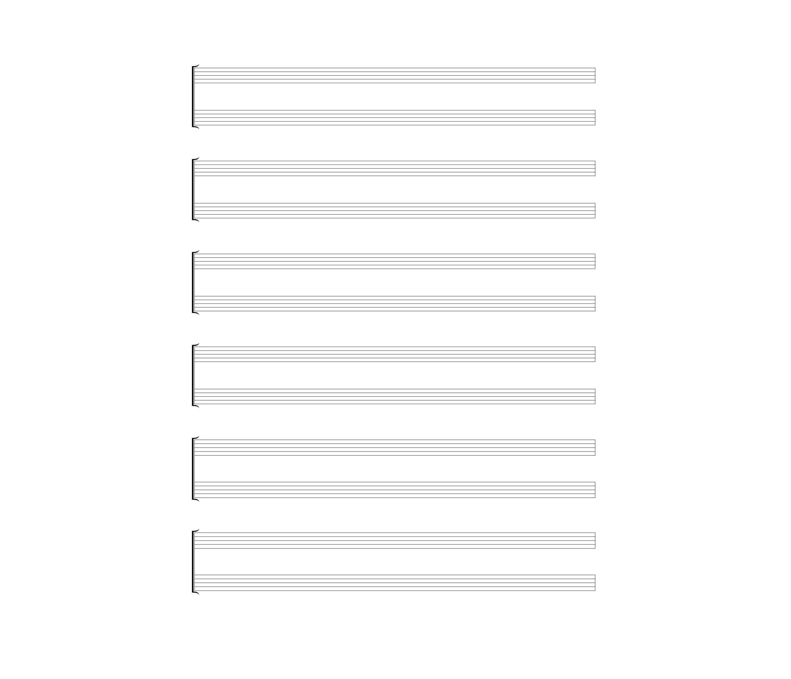 Blank Sheet Music in PDF—Free for Download  Smallpdf In Blank Sheet Music Template For Word