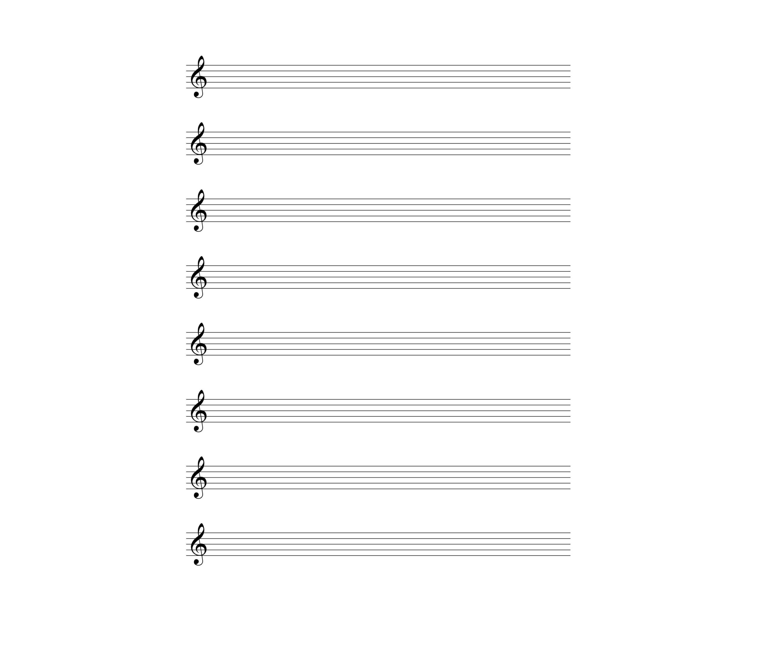 Blank Sheet Music in PDF—Free for Download  Smallpdf With Regard To Blank Sheet Music Template For Word