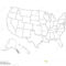 Blank Similar USA Map On White Background