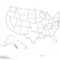 Blank Similar USA Map On White Background