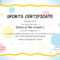 Blank Sports Certificate Templates For Sports Day Certificate Templates Free