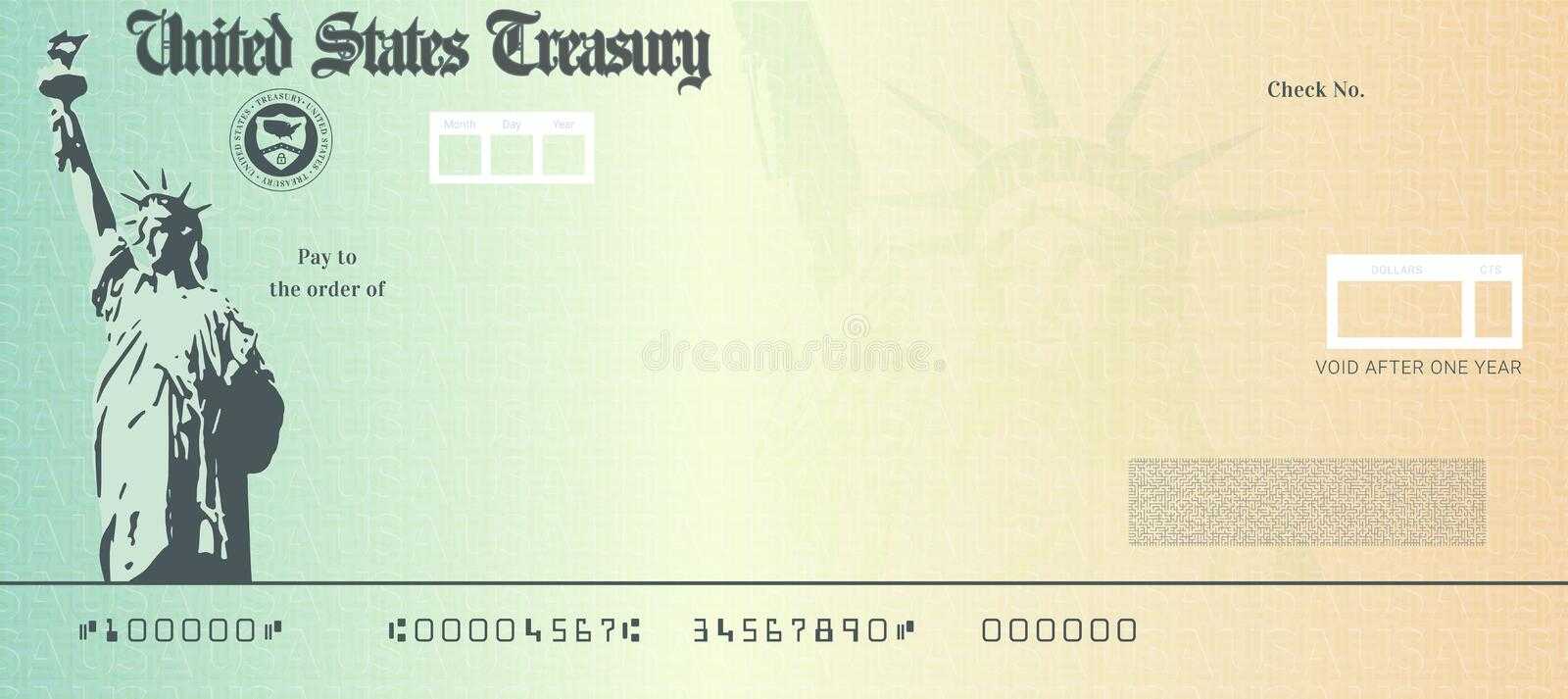 Blank Stimulus Check Template