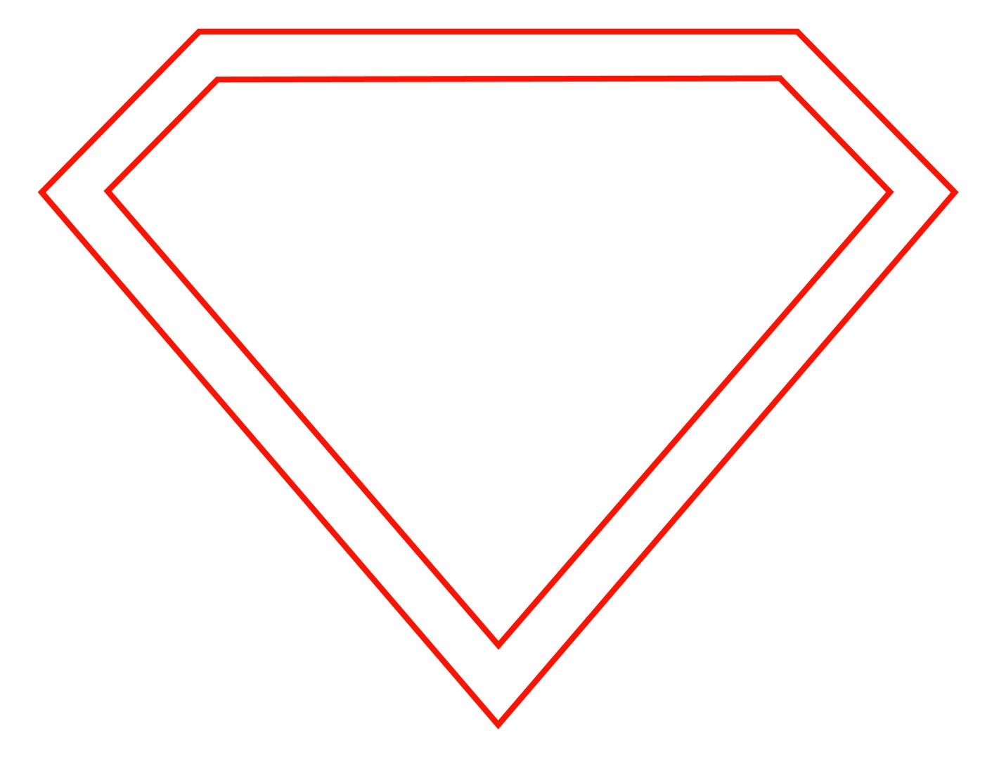 Blank superman Logos Inside Blank Superman Logo Template