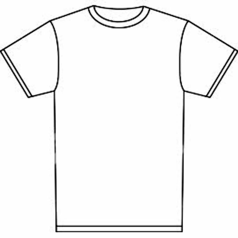 Blank Tshirt Template Printable