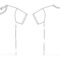 Blank T Shirt Outline Sketch. Apparel T Shirt Cad Design