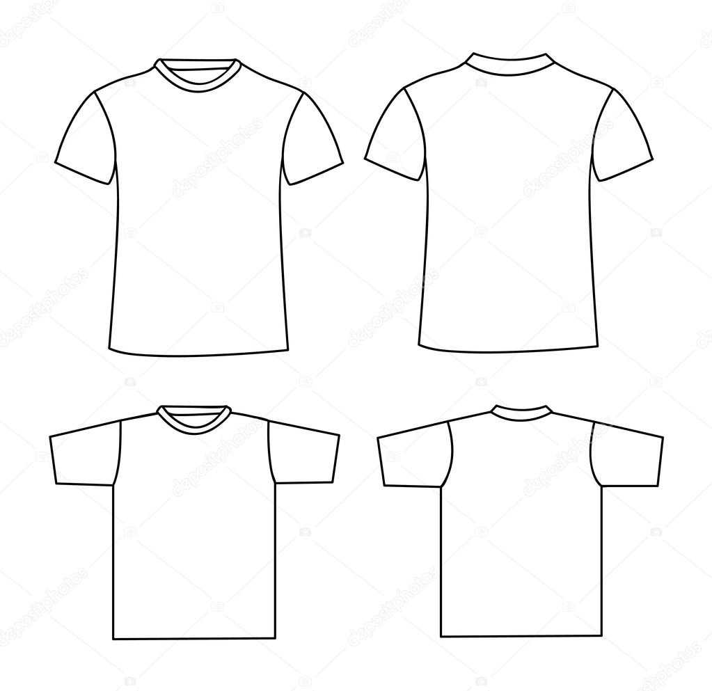 Blank t-shirt template