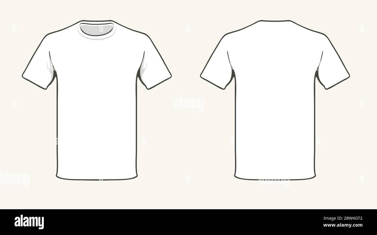 Blank T-shirt template
